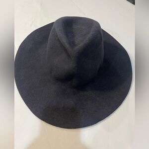 Biltmore for Madewell Hat Women's Dark Blue Wool Wide Brim Hat